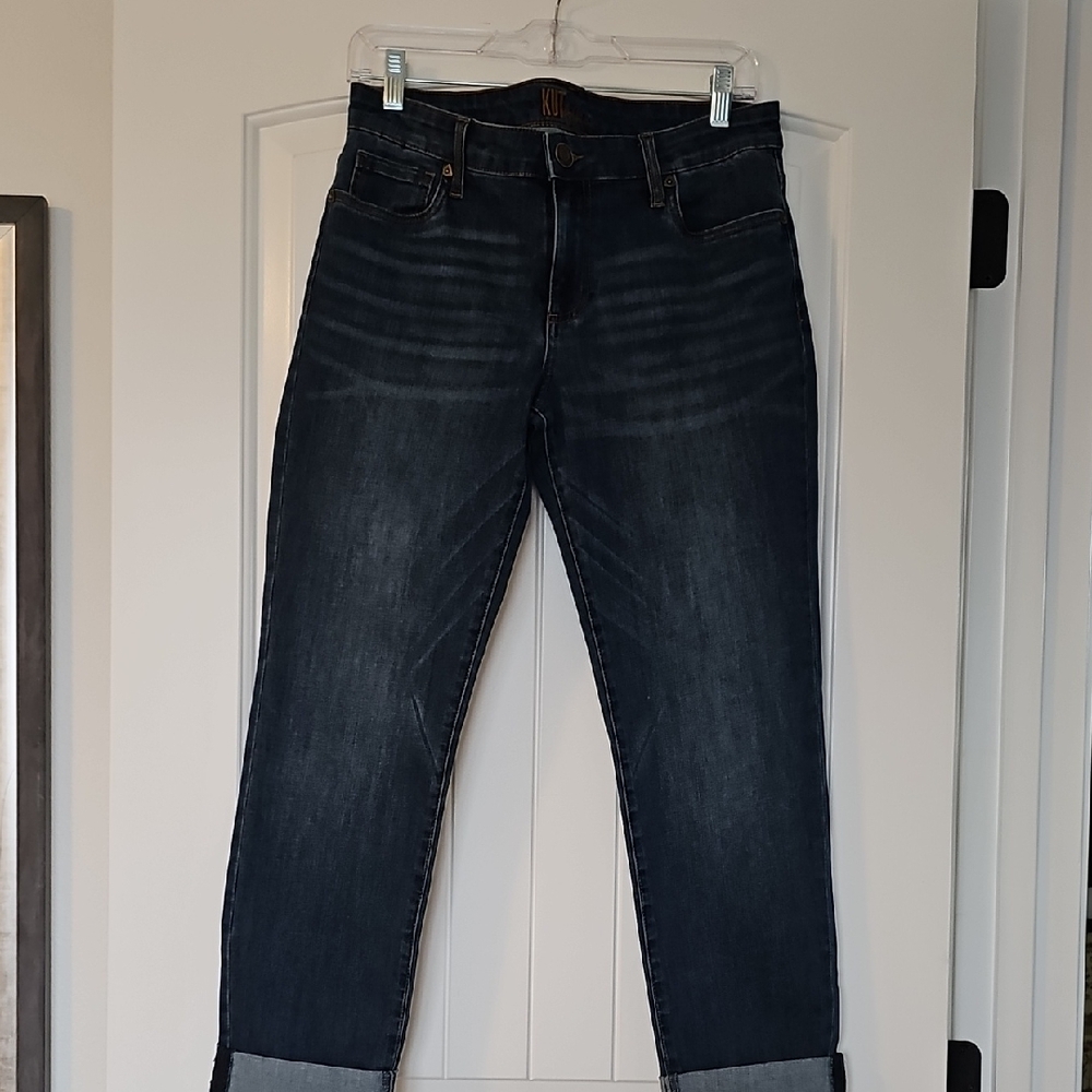 Kut from the Kloth Medium Mid Waist Wash Ankle Jeans